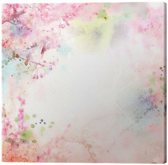Scenic Watercolor Background, Floral Composition Sakura - Pretty Pink Flowers 2016 Monthly Planner (400x400), Png Download