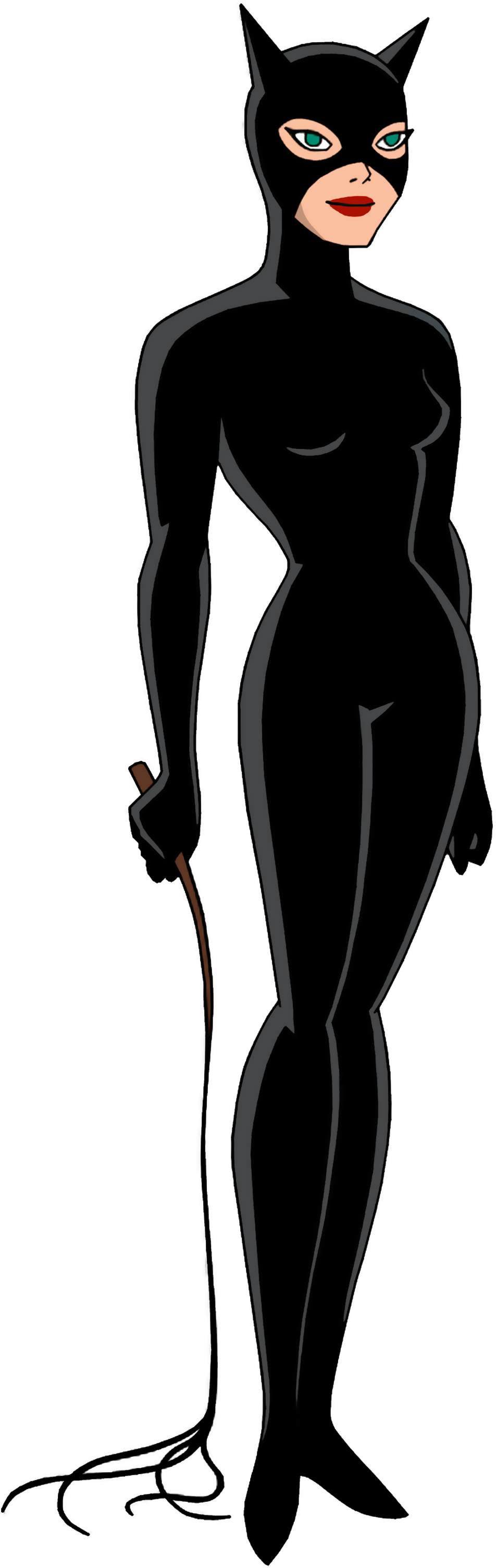 Catwoman Silhouette At Getdrawings - Cat Woman Animation (1056x3126), Png Download