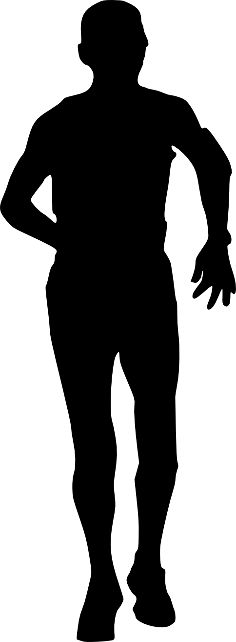 Free Download - Walking Away Silhouette (484x1312), Png Download