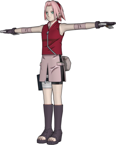 Download Zip Archive - Naruto Shippuden Clash Of Ninja Revolution 3 Sakura (750x650), Png Download