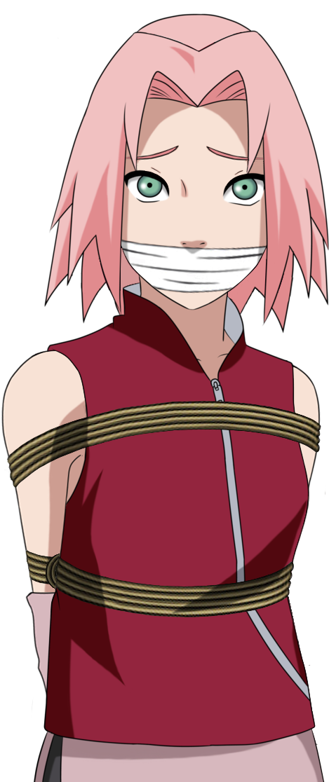 Png Freeuse Stock Haruno Cherry Blossom Anime Iron - Sakura Haruno Tied Up (707x1130), Png Download