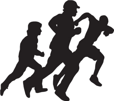 Psd Detail - Running People Cartoon Png (400x354), Png Download