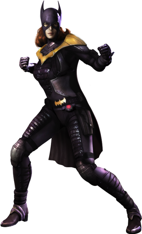 Batgirl Cut Out Png Png Images - Injustice Gods Among Us Batgirl Png (384x640), Png Download