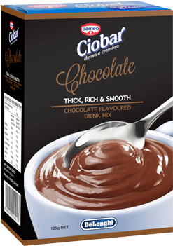Ciobar Drinking Chocolate Powder - Delonghi Chocolate (467x350), Png Download
