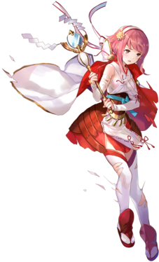 Sakura Loving Priestess Btlface D - Final Fantasy Brave Exvius Sakura (340x388), Png Download