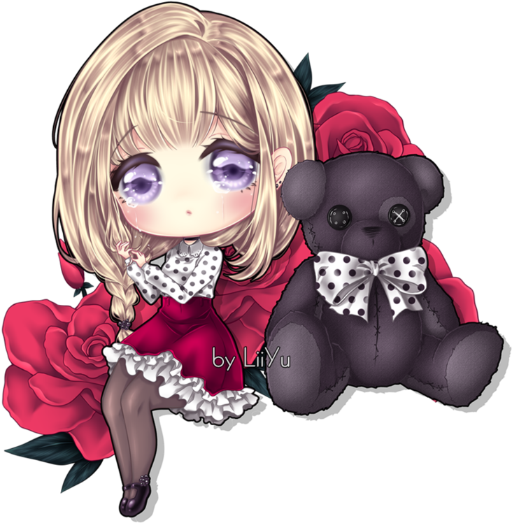 Tears Chibi [finished] Speedpaint By Liiyuart - Anime Art Chibi (800x764), Png Download