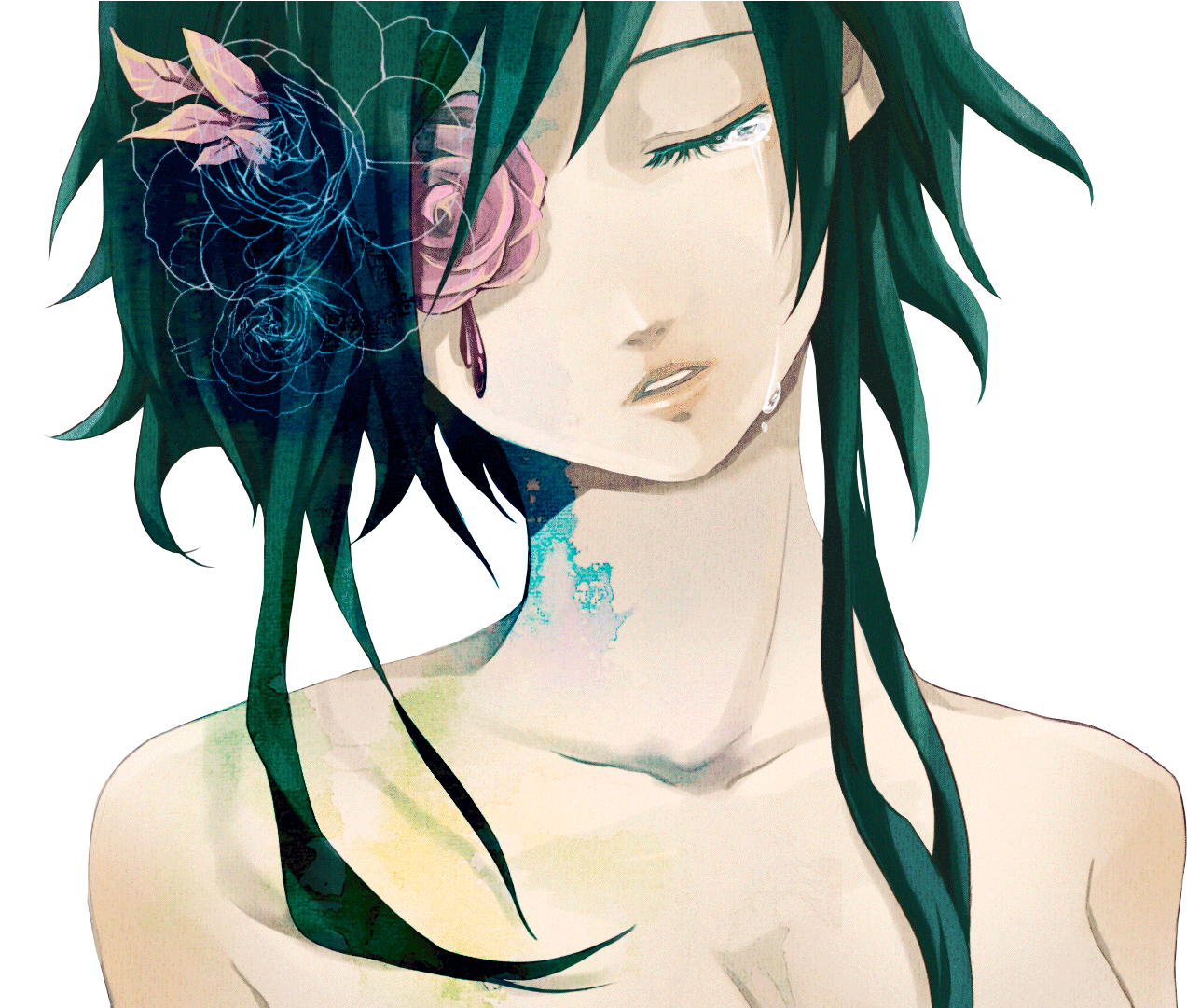 Flowers Gumi Nude Tears Transparent Vocaloid - I M Coming Home Nightcore (1920x1080), Png Download