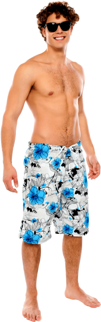 Free Png Cool Guy Png Images Transparent - Men At The Beach Png (480x697), Png Download