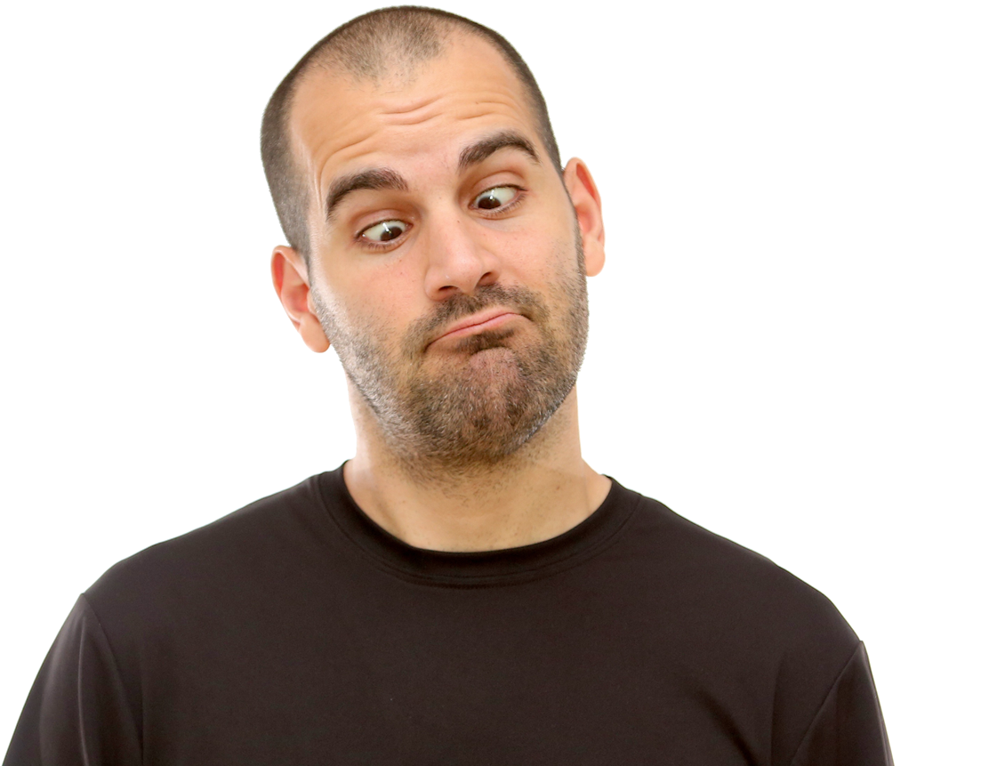 Confused Guy Png - Portable Network Graphics (1290x860), Png Download