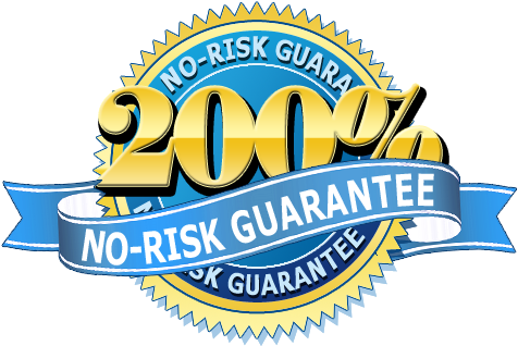 200guarantee - 200% Guarantee (490x333), Png Download