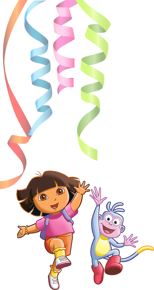 Dora Birthday Png - Dora Birthday Decoration Clipart (500x940), Png Download