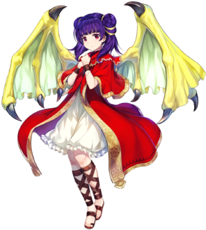 Myrrh Great Dragon Face - Chibi Myrrh Fire Emblem (340x408), Png Download