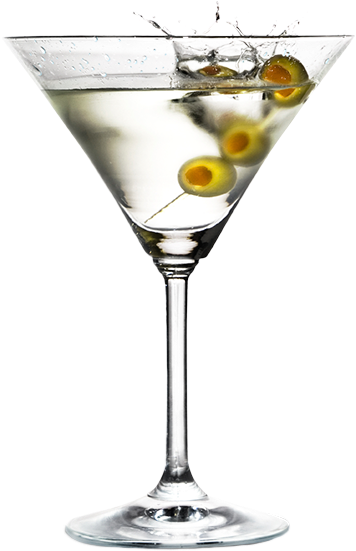 Transparent Martini Png Clipart - Classic Martini Cocktail (375x571), Png Download