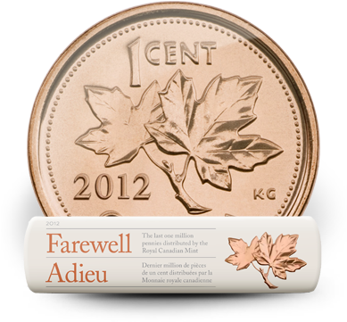 The Canadian Penny 1858-2012 - 2012 Canadian Penny (388x371), Png Download