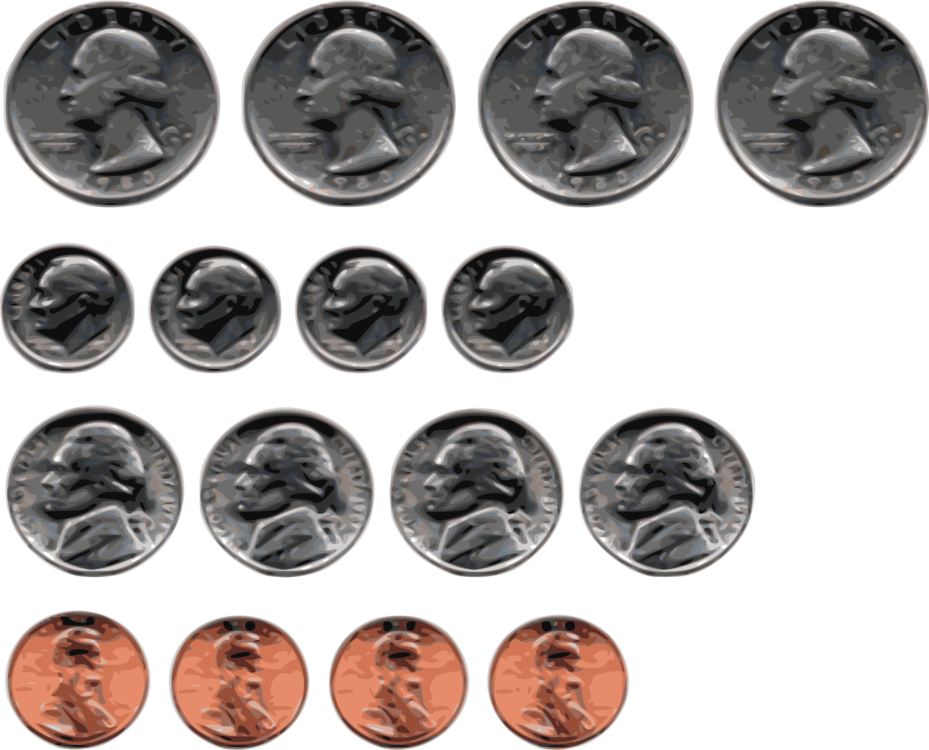 Lincoln Cent Coin Penny Money - Us Coin Clipart (929x750), Png Download