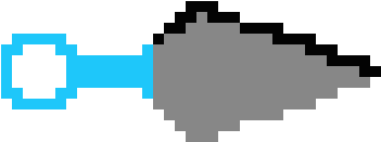 Kunai - Kunai Pixel Png (580x390), Png Download