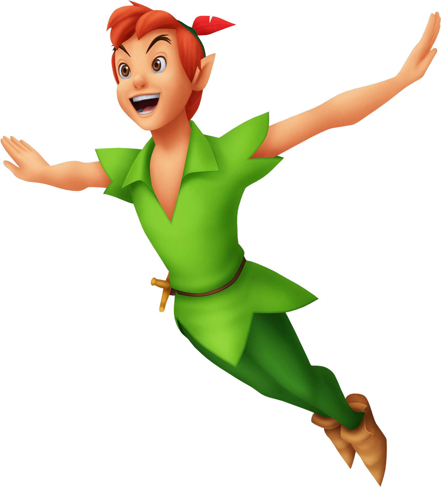 Peter Pan In Kingdom Hearts - Walt Disney Characters Png (1528x1782), Png Download