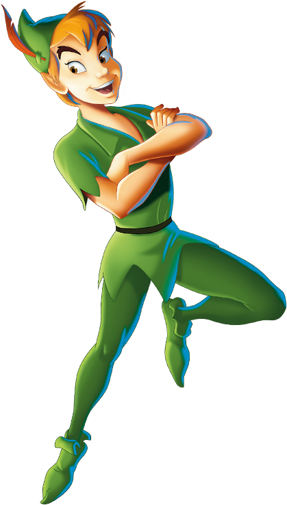 Peter-pan - Peter Pan Transparent Background (419x738), Png Download