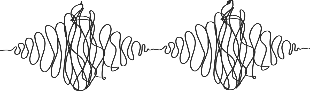 Double Squiggle Working - Line Art (1200x354), Png Download
