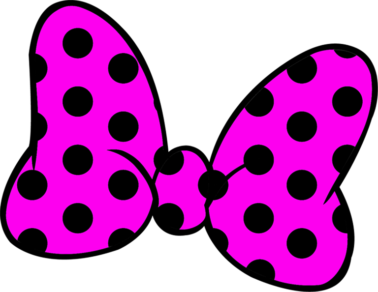 Minnie Heads And Bows, Free Printables - Lazos De Minnie Fucsia (400x309), Png Download