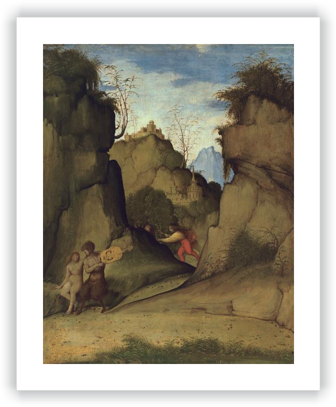 Pan And Syrinx - Giovanni Agostino Da Lodi (665x800), Png Download