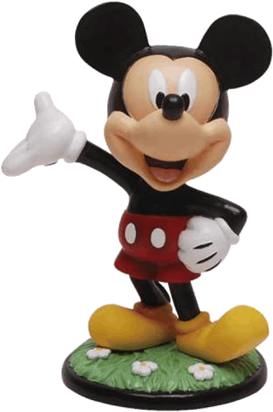 Disney - Vintage Mickey Bobble Figurine (600x600), Png Download