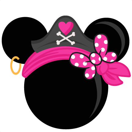 Mickey Mouse Pirate Head Png - Pirate Minnie Ears Clipart (432x432), Png Download
