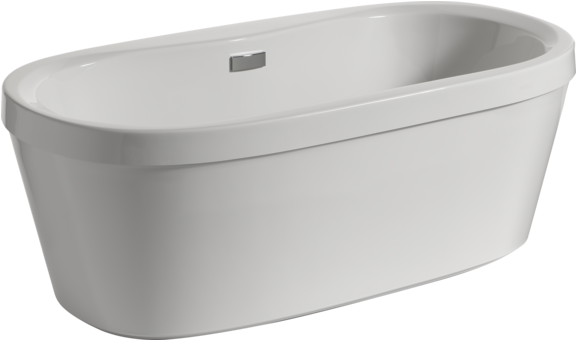 60" X 32" Freestanding Tub With Integrated Waste And - Bathtub (600x600), Png Download