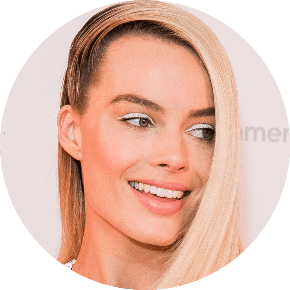 Makeup School In La Margot Robbie - Los Angeles (964x964), Png Download