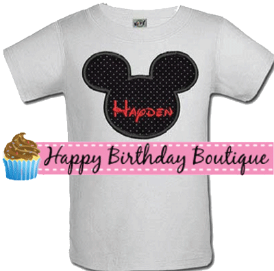 Boys Sts Birthday Mickey Mouse Head Shirt Or Onesie - Happy 100th Birthday Classic Card (400x395), Png Download