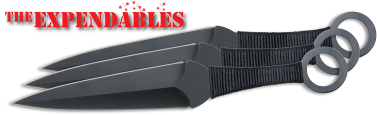 Click To Enlarge Image - United Cutlery Uc2772 Expendables Kunai Thrower Set (800x258), Png Download