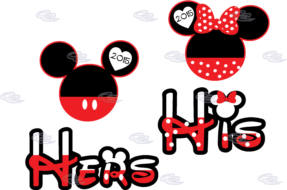 Px Mickey Mouse Svg - Mr Y Mrs Disney (1013x697), Png Download