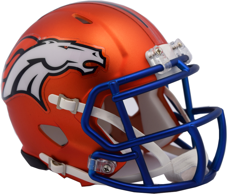 Denver Broncos Helmet Png - New Riddell Nfl Helmets (1000x878), Png Download