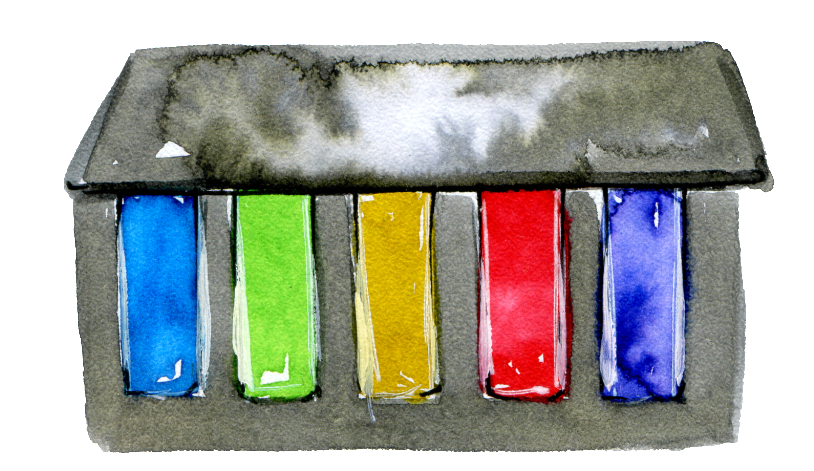 Hand Painted Paint Box Png Transparent - Pigment (1024x1024), Png Download