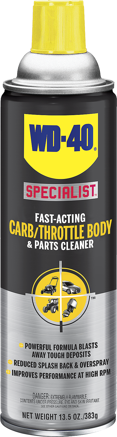 Wd 40 Specialist Fast Acting Carb/throttle Body & Parts - Specialist Protective White Lithium Grease, 10 Oz Aerosol, (603x1758), Png Download