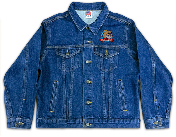 Mad Dog Classic Jean Jacket - Denim Classic Jacket (600x600), Png Download
