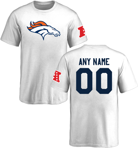 Denver Broncos Womens - Toronto Maple Leafs White T Shirt (500x500), Png Download
