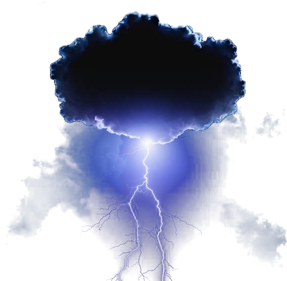 Thunder Lightning Clouds Sky Black Ftestickers - Sfida Alla Divinità. Fatevi Soggiogare Dal Vero Potere (691x569), Png Download