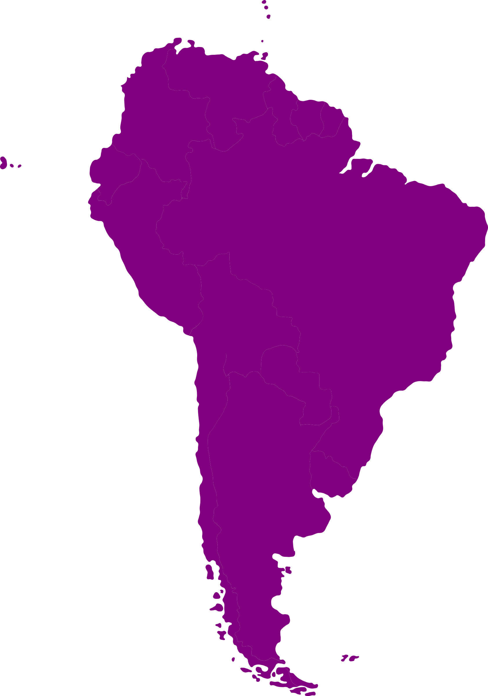 South America Clipart Outline - South America Continent Cartoon (420x599), Png Download