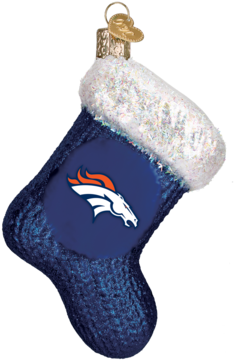 Denver Broncos Stocking Ornament (387x387), Png Download
