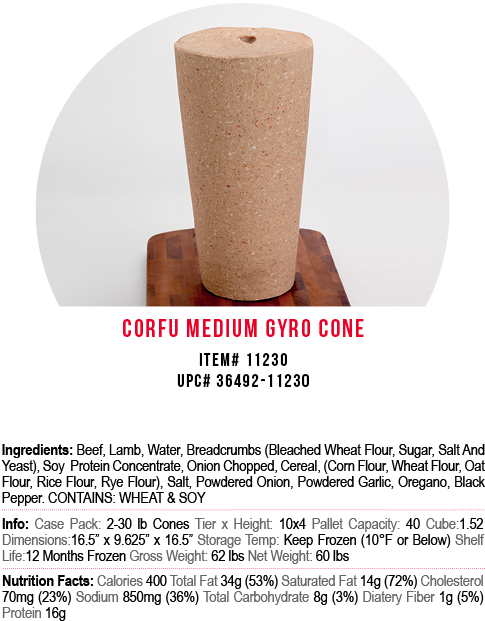 Corfu Gyro Cones Medium - Plywood (556x833), Png Download