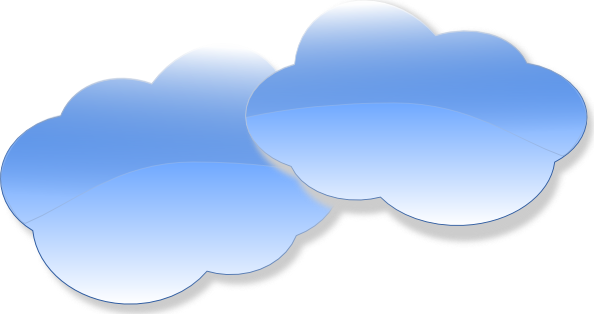 Clouds Clip Art At Clipart Library - Cloud Free Clipart (594x314), Png Download