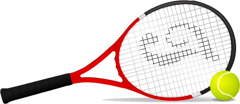 Tennis Transparent - Tennis Clipart (800x359), Png Download
