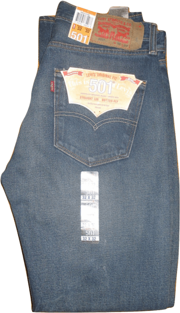 Levis 501 Jeans - Pocket (408x707), Png Download