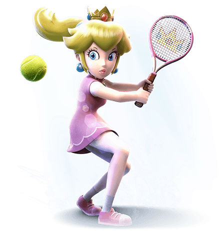 File - Sports Peach - Tennis - Mario Sports Superstars Nintendo 3ds Game (466x466), Png Download