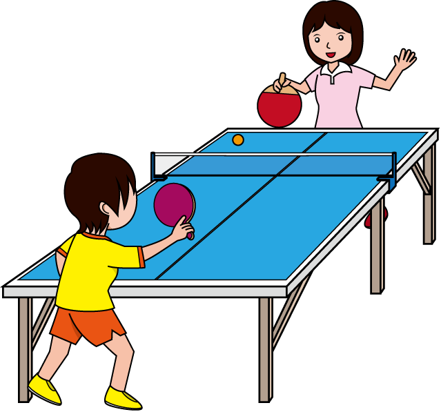 Ping Pong Tournament Clipart Picture Royalty Free Library - Playing Table Tennis Clipart (639x597), Png Download