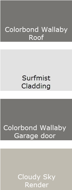 Colorbond Wallaby Colour Scheme (290x690), Png Download