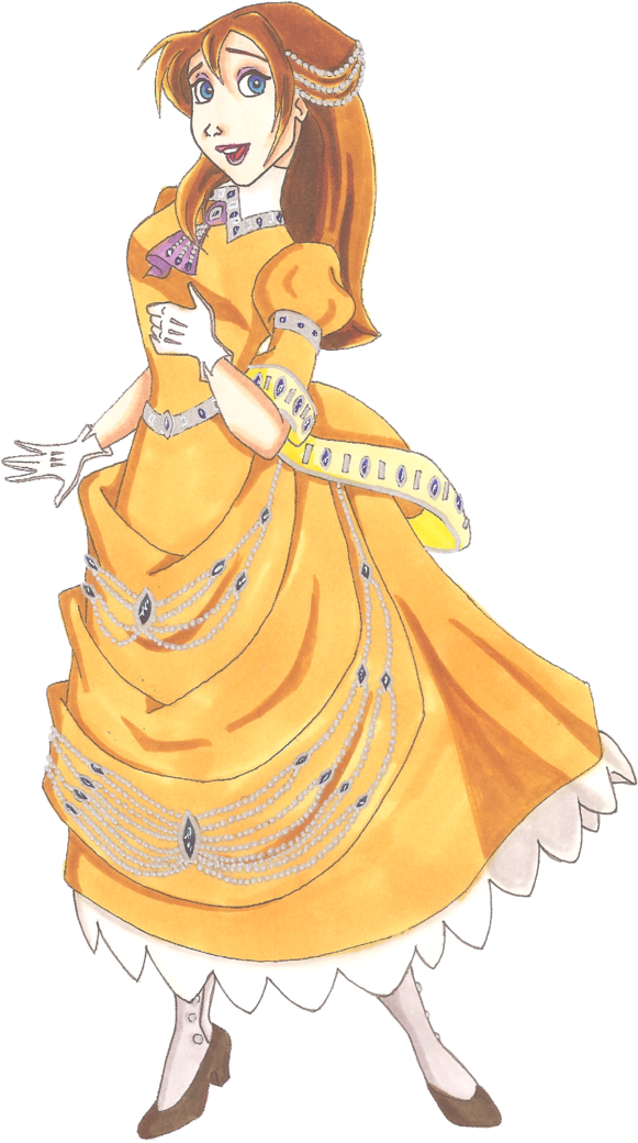 Jane Porter (c) 1999 Edgar Rice Burroughs & Disney - Disney Princess (600x1050), Png Download