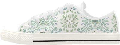 Blue And Green Watercolor Pattern Aquila Microfiber - Shoe (500x500), Png Download