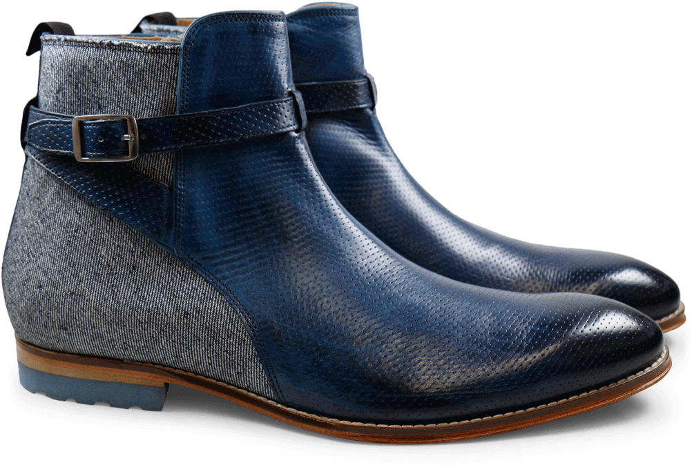 Ankle Boots Kane 1 Mid Blue Jeans Denim - Men's Melvin & Hamilton Kane Classic Ankle Boots (1024x1024), Png Download